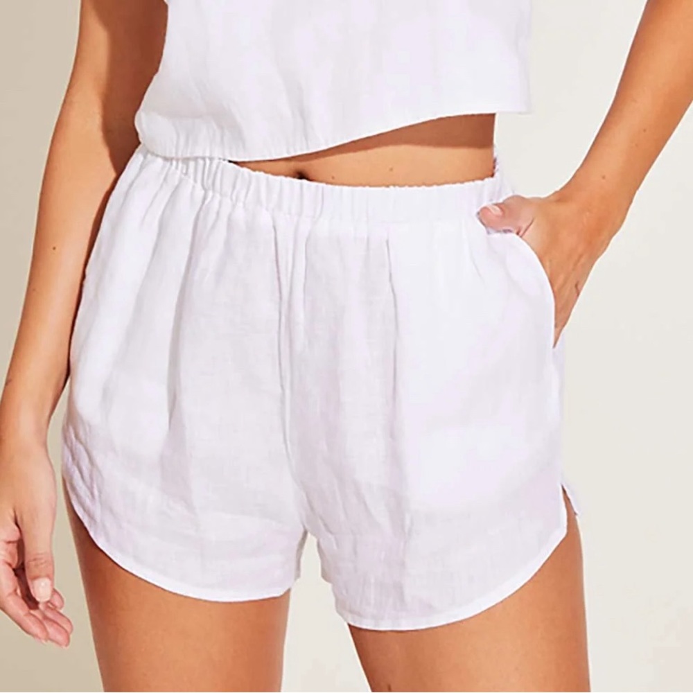 Vitamin A Tallows Linen Short - White EcoLinen